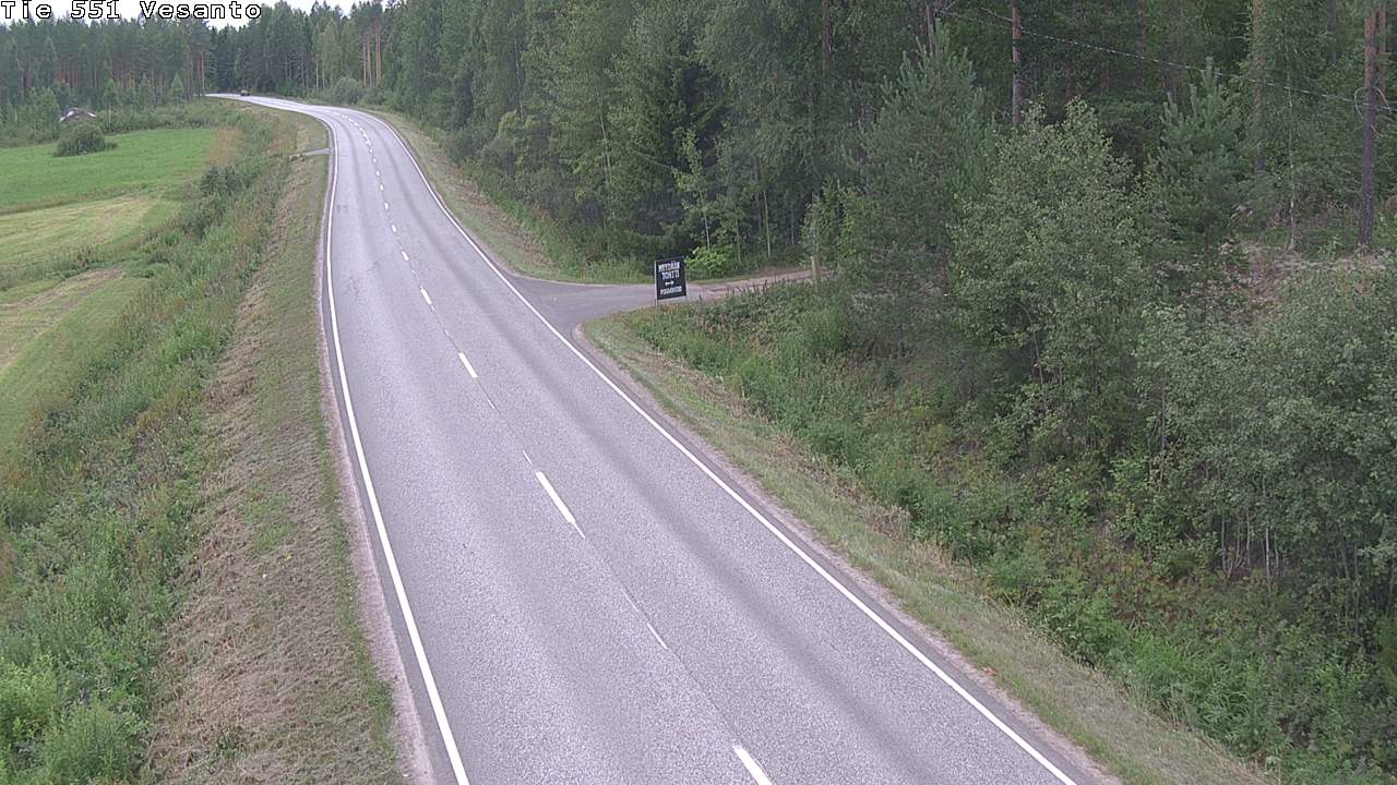 Weather Camera Image Road 551 Vesanto Löttökorpi, Vesanto, Pohjois-Savo
