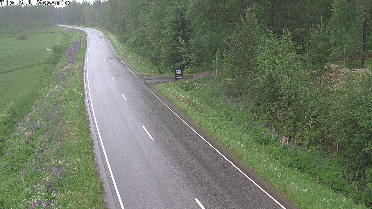 Weather Camera Image Väg 551 Vesanto Löttökorpi, Vesanto, Pohjois-Savo