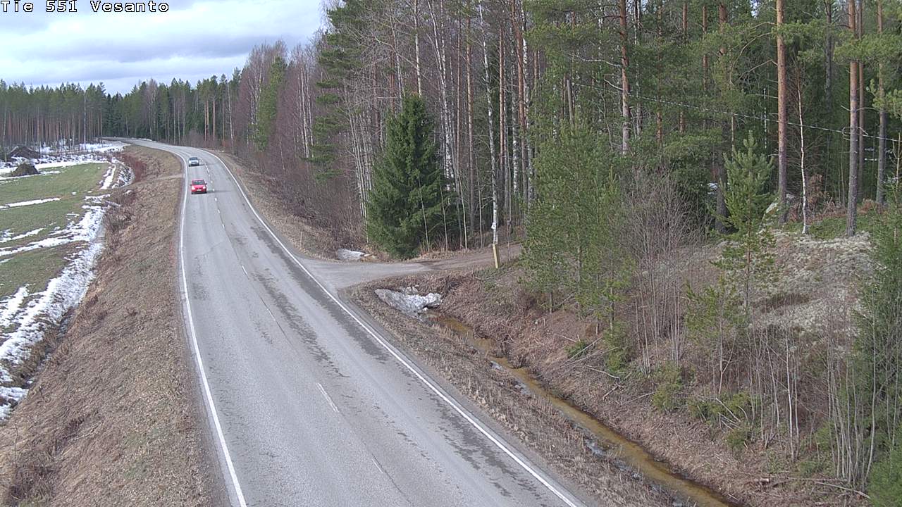 Weather Camera Image Väg 551 Vesanto Löttökorpi, Vesanto, Pohjois-Savo