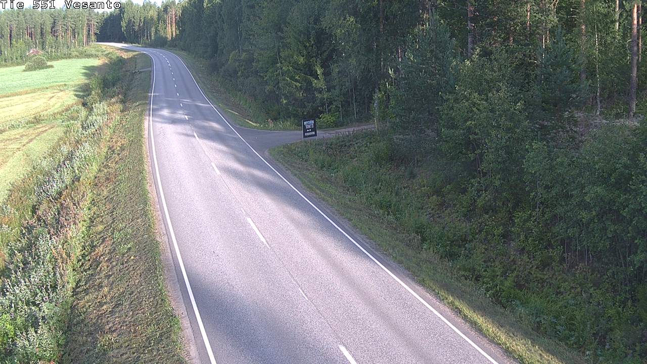 Weather Camera Image Väg 551 Vesanto Löttökorpi, Vesanto, Pohjois-Savo