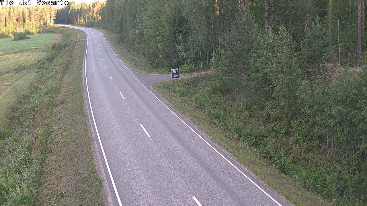 Weather Camera Image Väg 551 Vesanto Löttökorpi, Vesanto, Pohjois-Savo