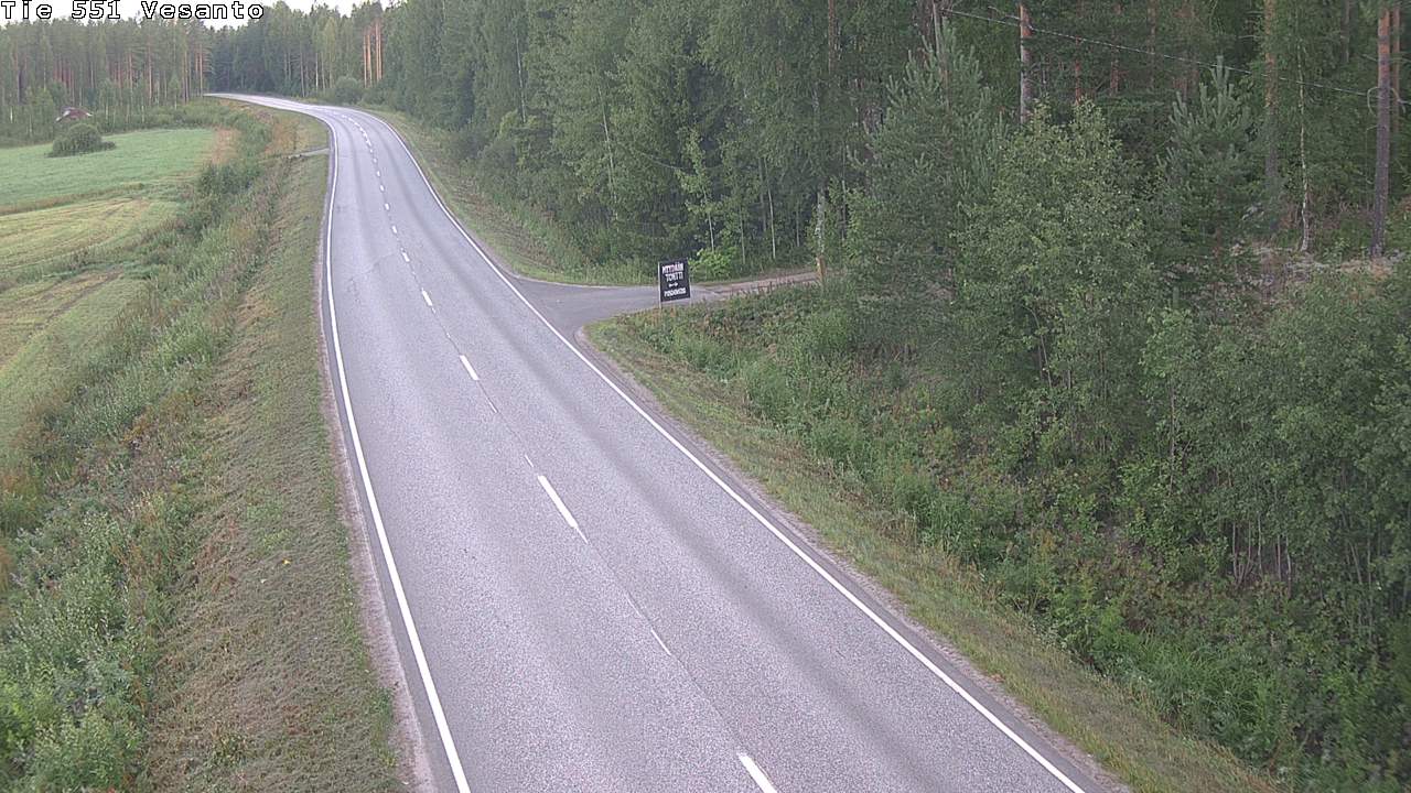 Weather Camera Image Väg 551 Vesanto Löttökorpi, Vesanto, Pohjois-Savo