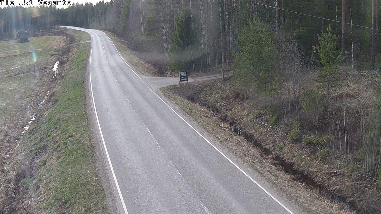 Weather Camera Image Väg 551 Vesanto Löttökorpi, Vesanto, Pohjois-Savo