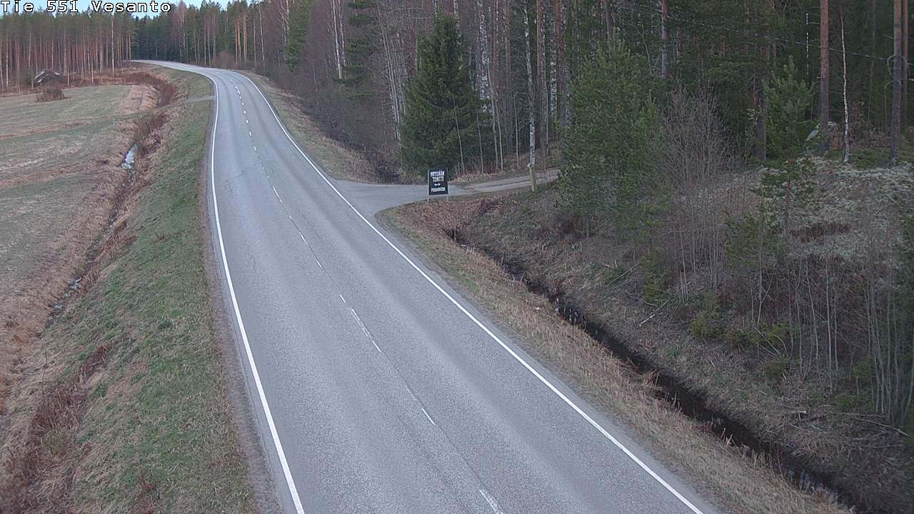 Weather Camera Image Road 551 Vesanto Löttökorpi, Vesanto, Pohjois-Savo