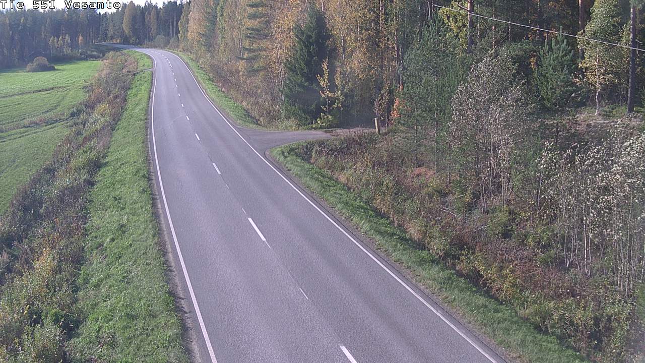 Weather Camera Image Road 551 Vesanto Löttökorpi, Vesanto, Pohjois-Savo