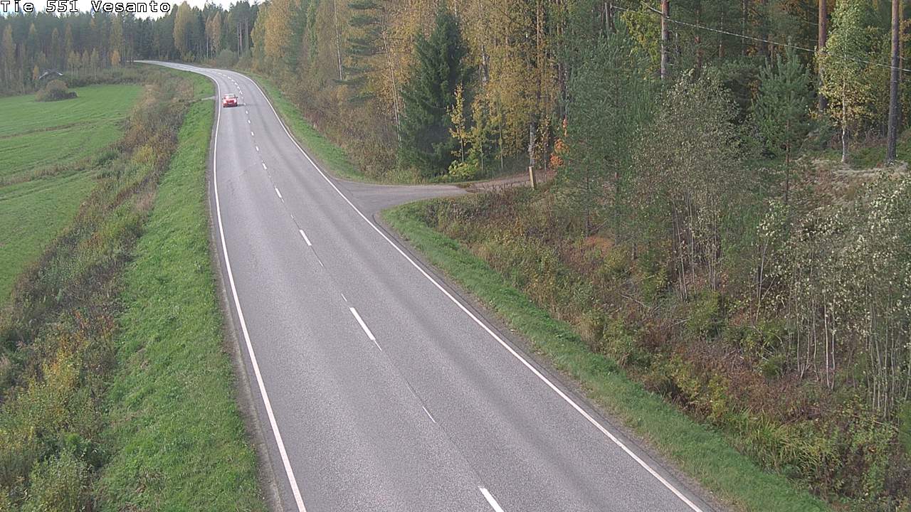 Weather Camera Image Road 551 Vesanto Löttökorpi, Vesanto, Pohjois-Savo