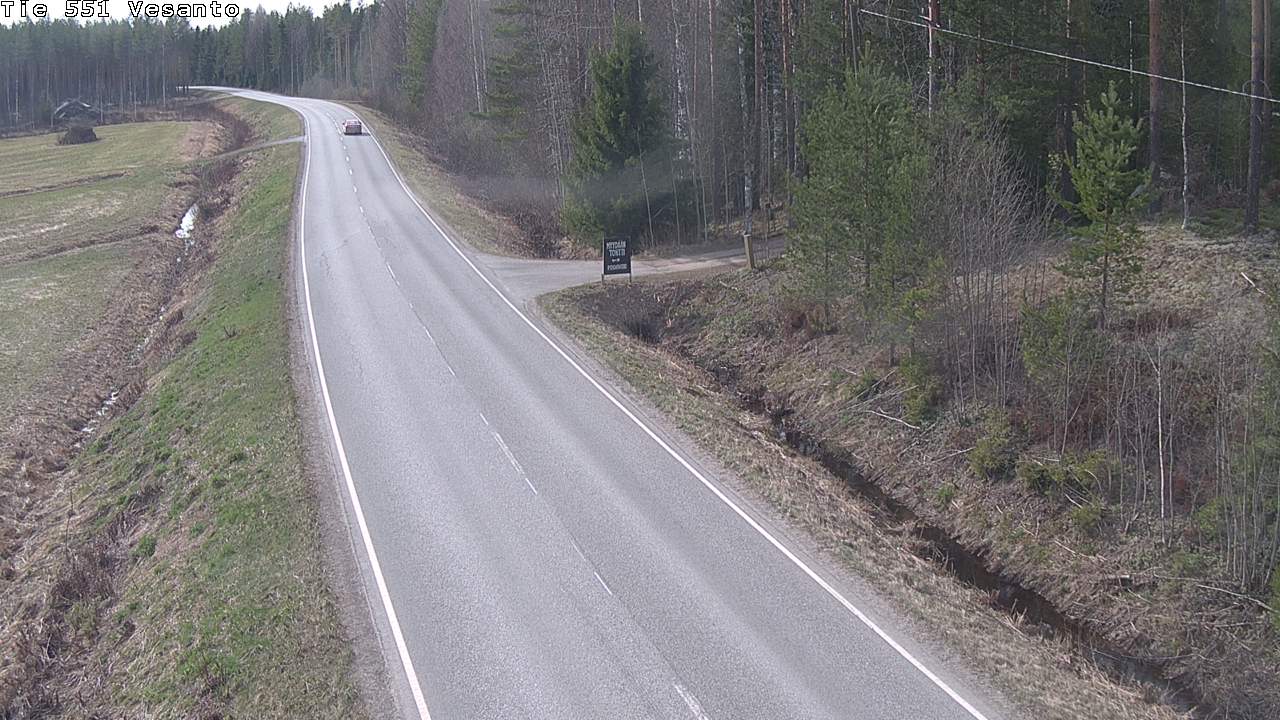 Weather Camera Image Väg 551 Vesanto Löttökorpi, Vesanto, Pohjois-Savo