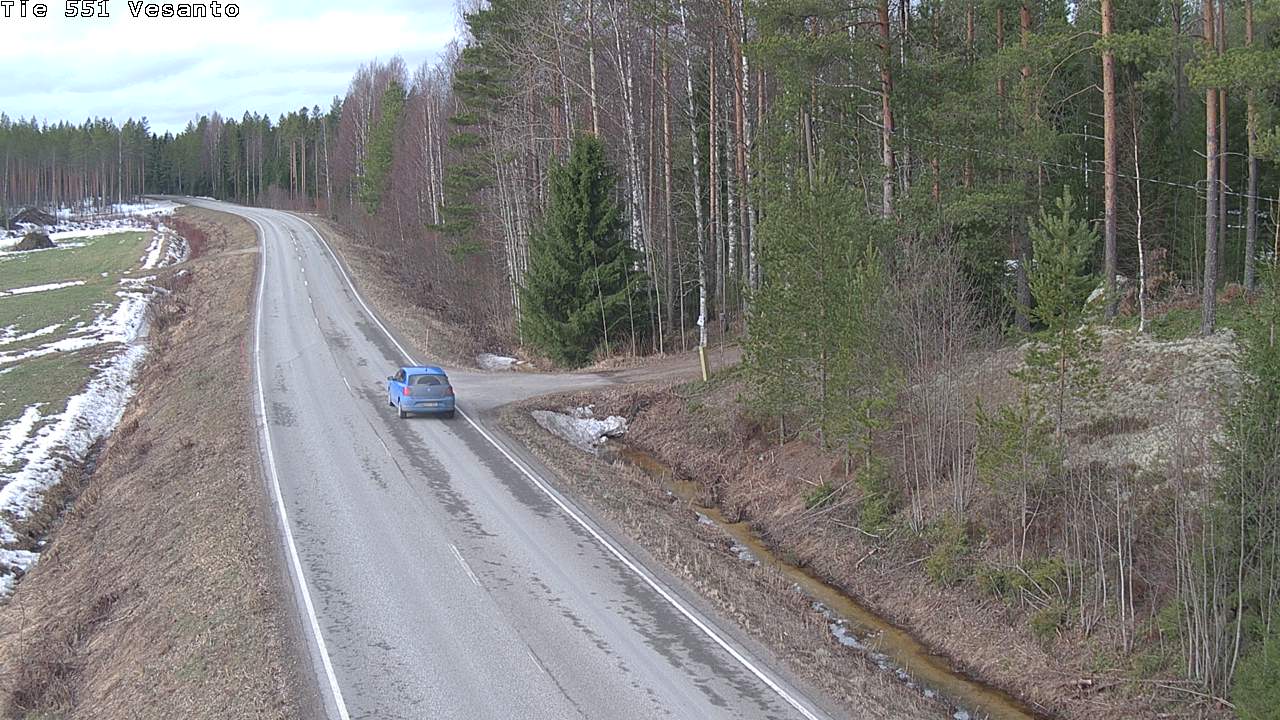 Weather Camera Image Väg 551 Vesanto Löttökorpi, Vesanto, Pohjois-Savo