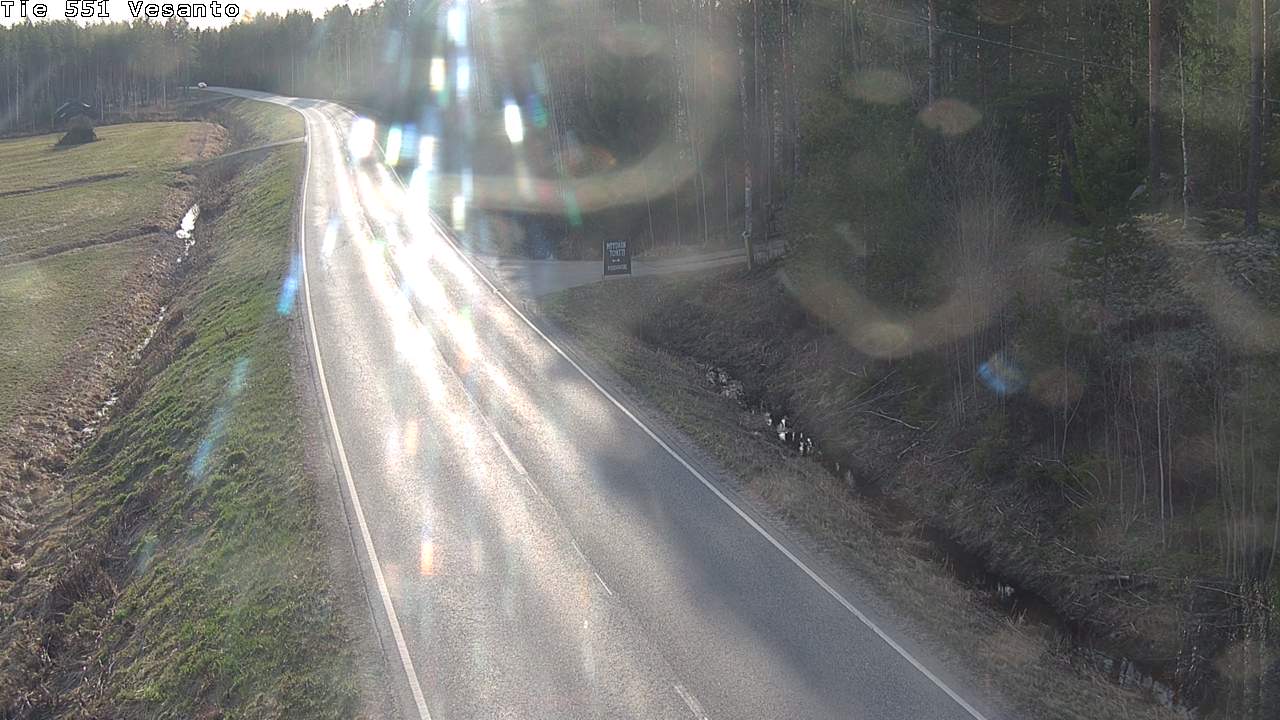 Weather Camera Image Väg 551 Vesanto Löttökorpi, Vesanto, Pohjois-Savo