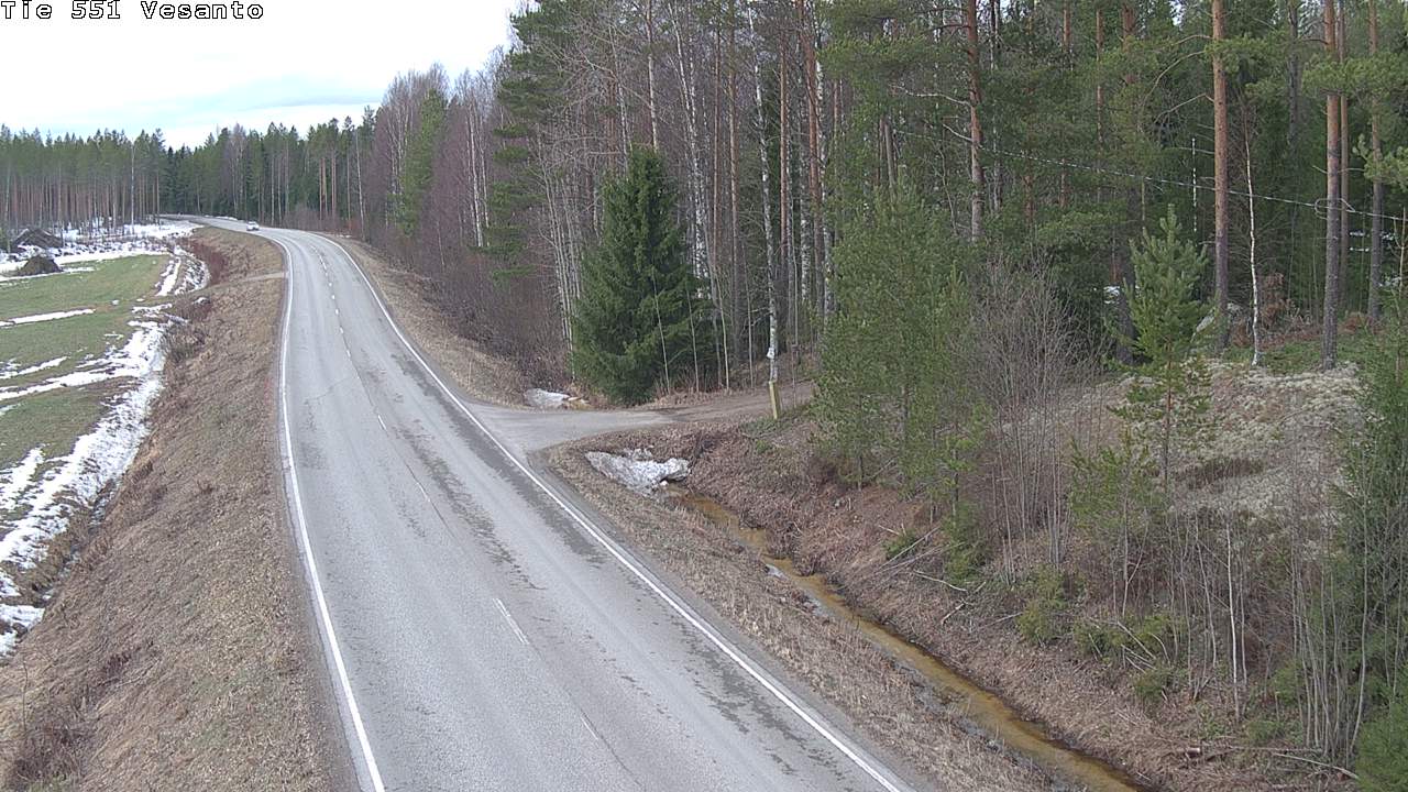 Weather Camera Image Väg 551 Vesanto Löttökorpi, Vesanto, Pohjois-Savo