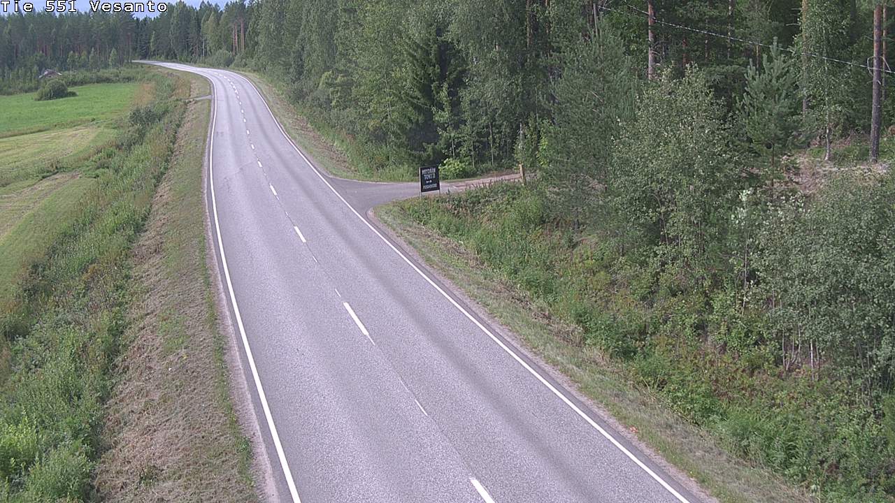 Weather Camera Image Väg 551 Vesanto Löttökorpi, Vesanto, Pohjois-Savo