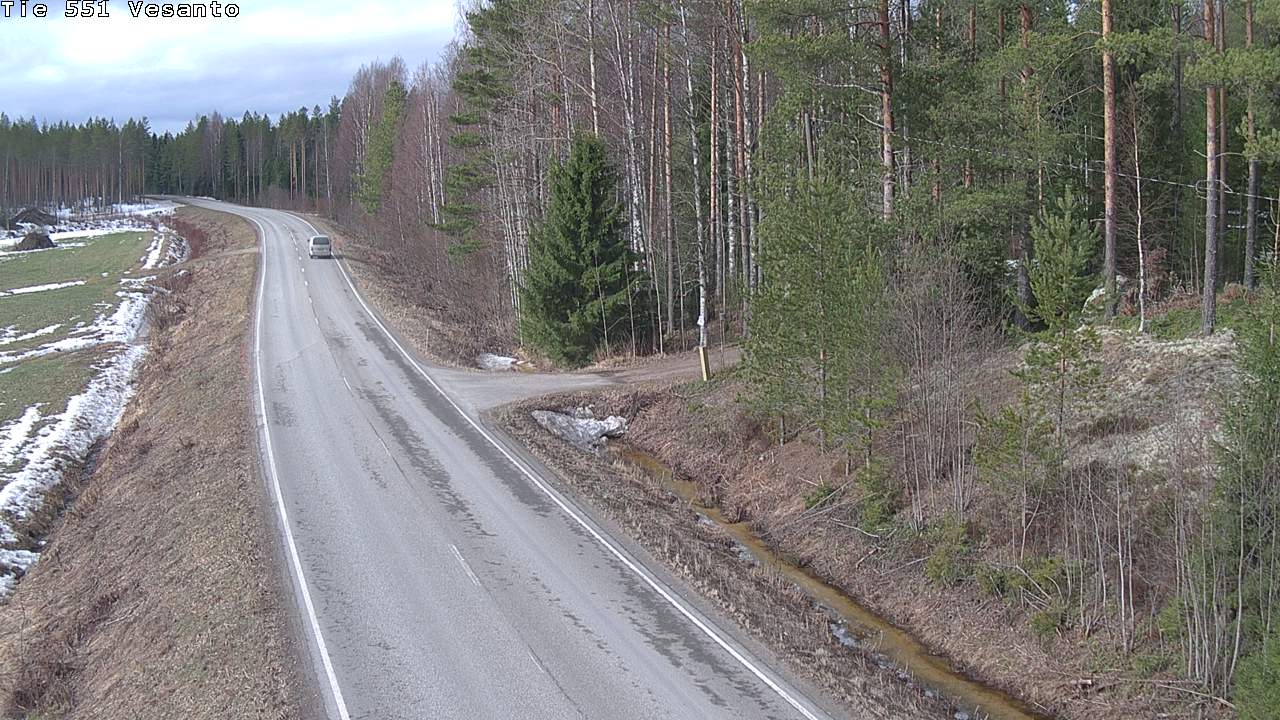 Weather Camera Image Väg 551 Vesanto Löttökorpi, Vesanto, Pohjois-Savo