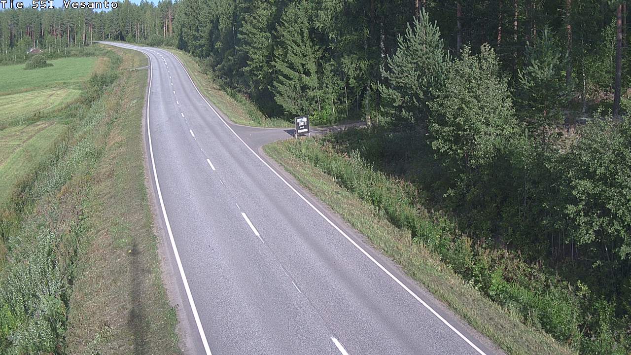 Weather Camera Image Väg 551 Vesanto Löttökorpi, Vesanto, Pohjois-Savo