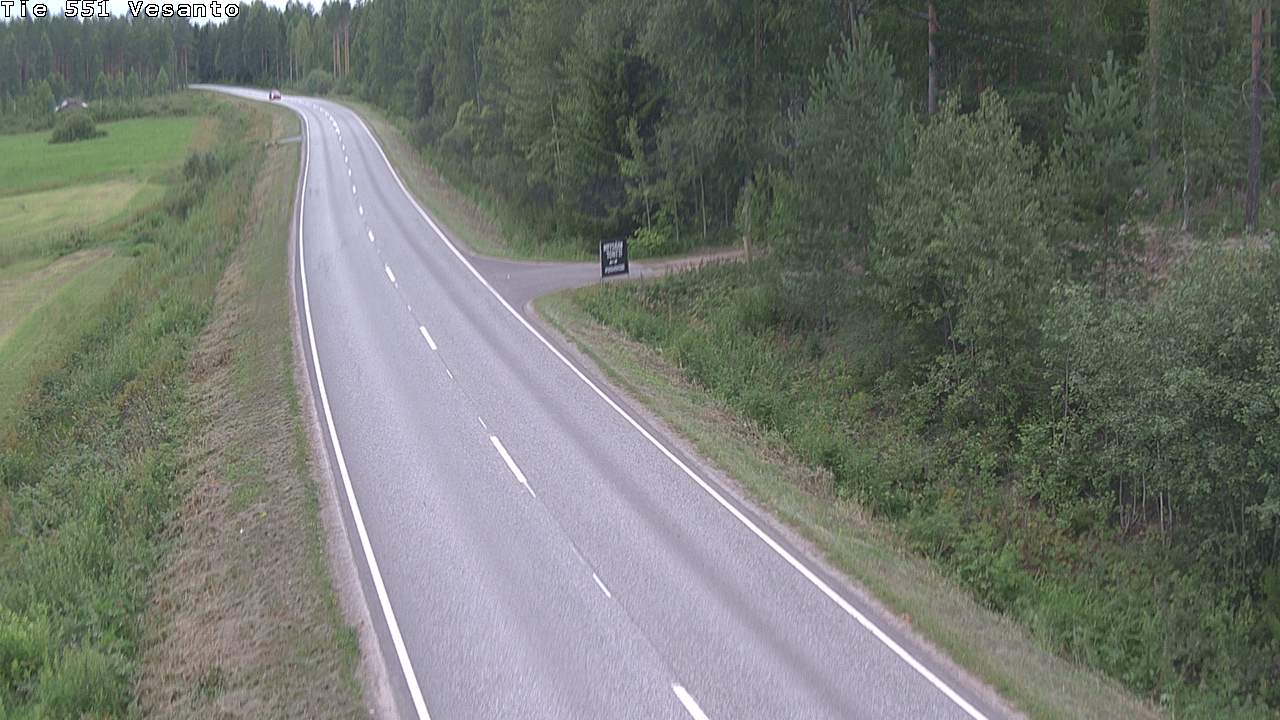 Weather Camera Image Road 551 Vesanto Löttökorpi, Vesanto, Pohjois-Savo