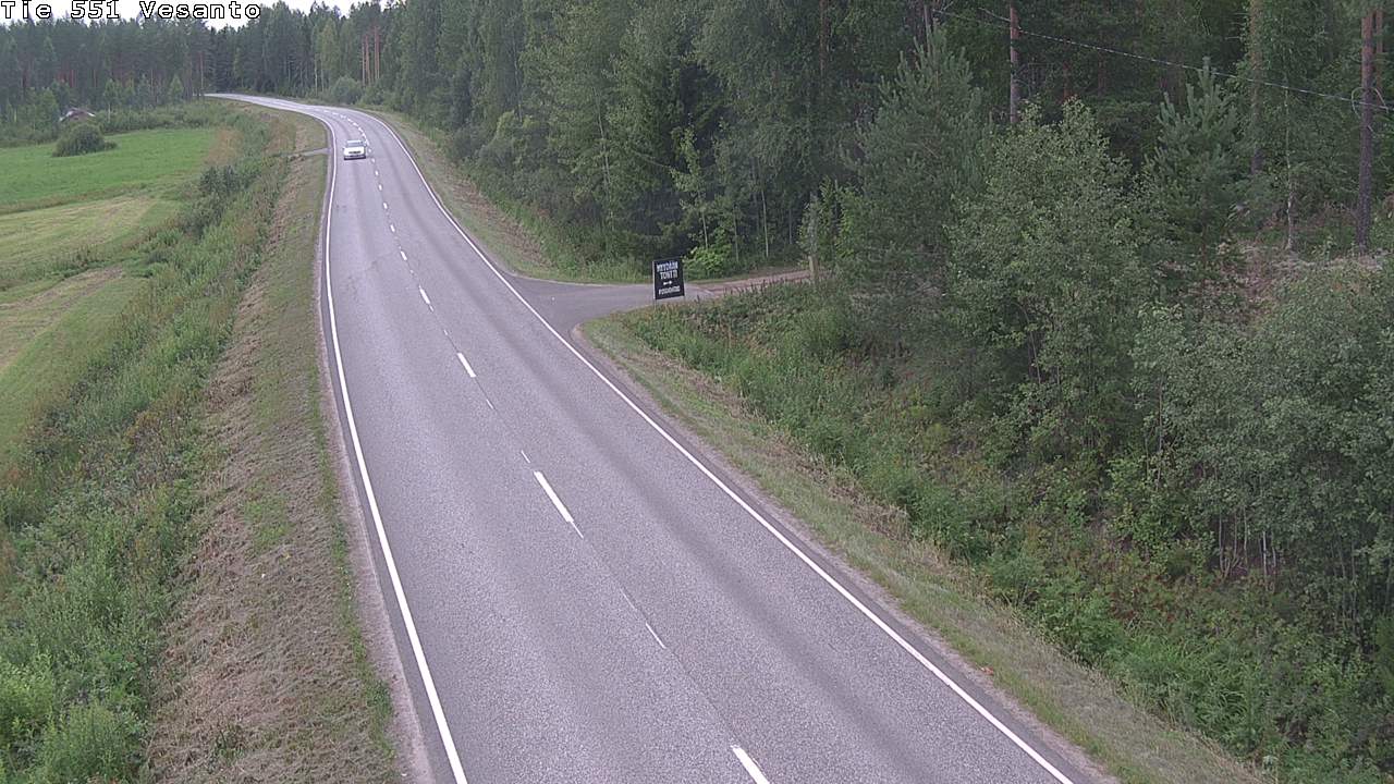 Weather Camera Image Väg 551 Vesanto Löttökorpi, Vesanto, Pohjois-Savo