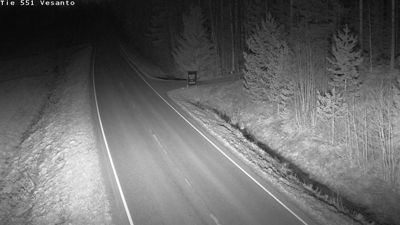 Weather Camera Image Väg 551 Vesanto Löttökorpi, Vesanto, Pohjois-Savo