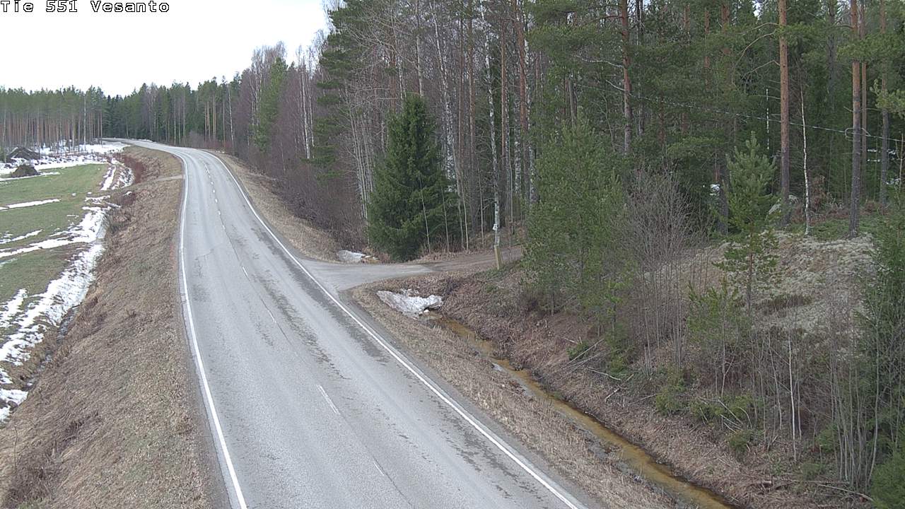Weather Camera Image Väg 551 Vesanto Löttökorpi, Vesanto, Pohjois-Savo