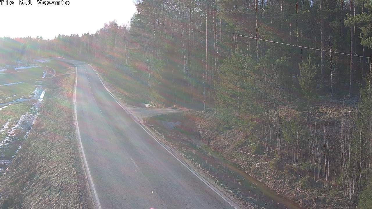 Weather Camera Image Road 551 Vesanto Löttökorpi, Vesanto, Pohjois-Savo