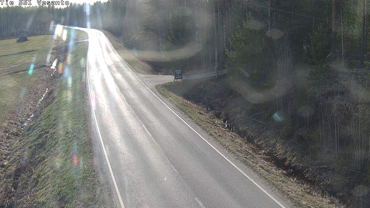 Weather Camera Image Väg 551 Vesanto Löttökorpi, Vesanto, Pohjois-Savo