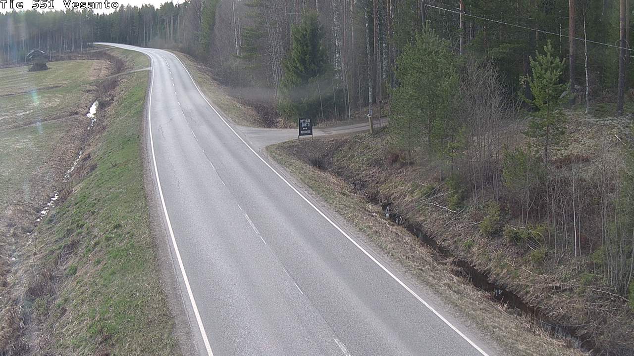 Weather Camera Image Väg 551 Vesanto Löttökorpi, Vesanto, Pohjois-Savo