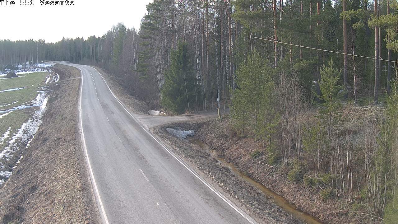 Weather Camera Image Road 551 Vesanto Löttökorpi, Vesanto, Pohjois-Savo