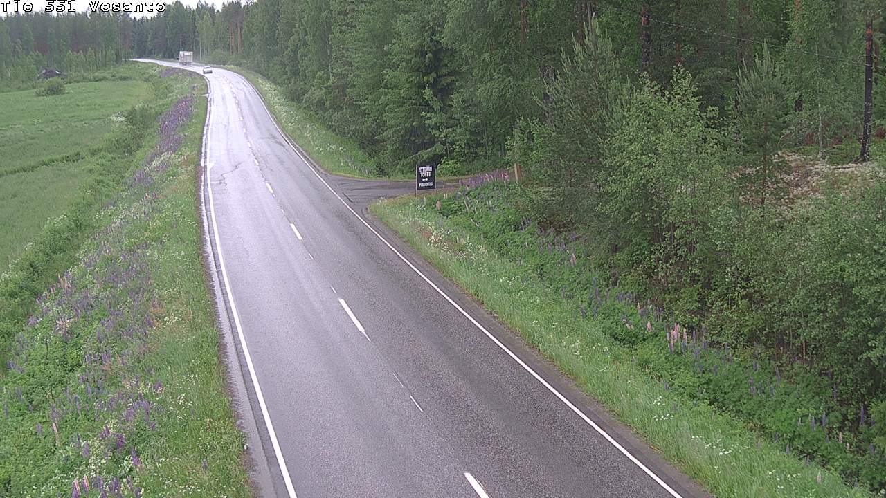 Weather Camera Image Väg 551 Vesanto Löttökorpi, Vesanto, Pohjois-Savo