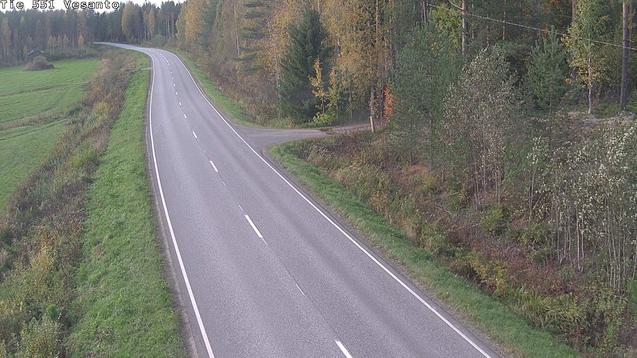 Weather Camera Image Road 551 Vesanto Löttökorpi, Vesanto, Pohjois-Savo