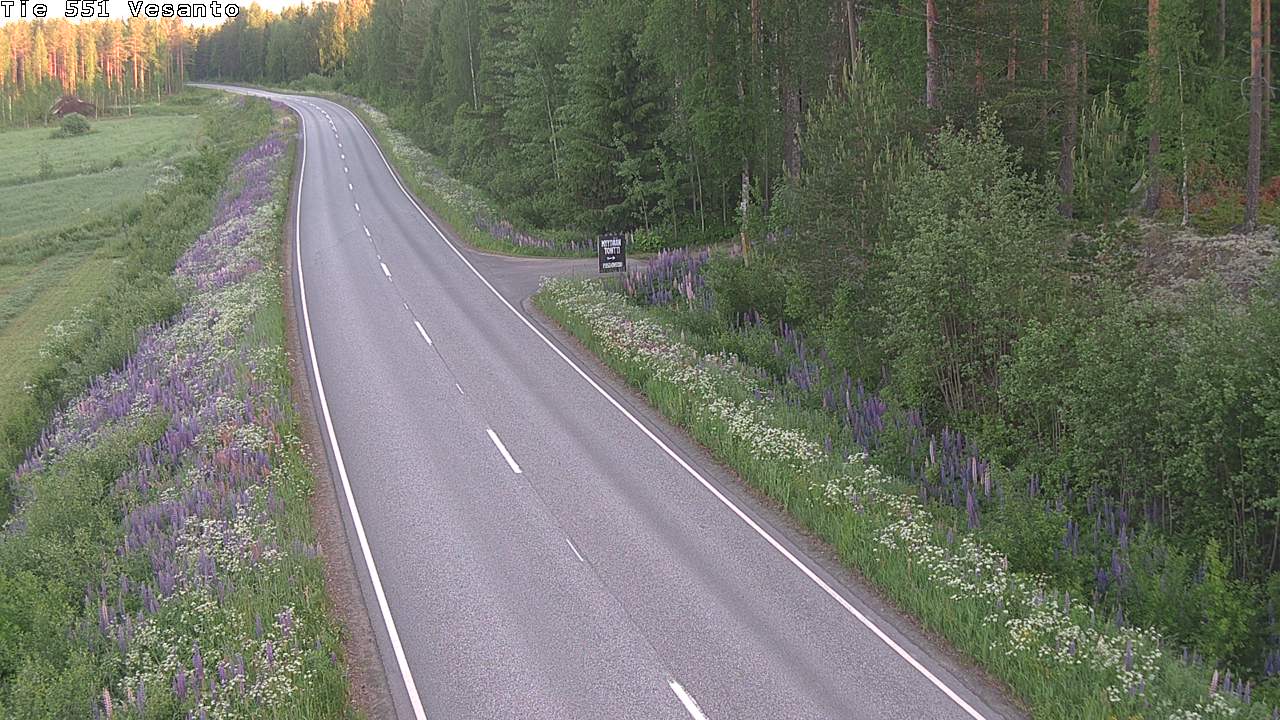 Kelikamerat Kuva Tie 551 Vesanto Löttökorpi, Vesanto, Pohjois-Savo