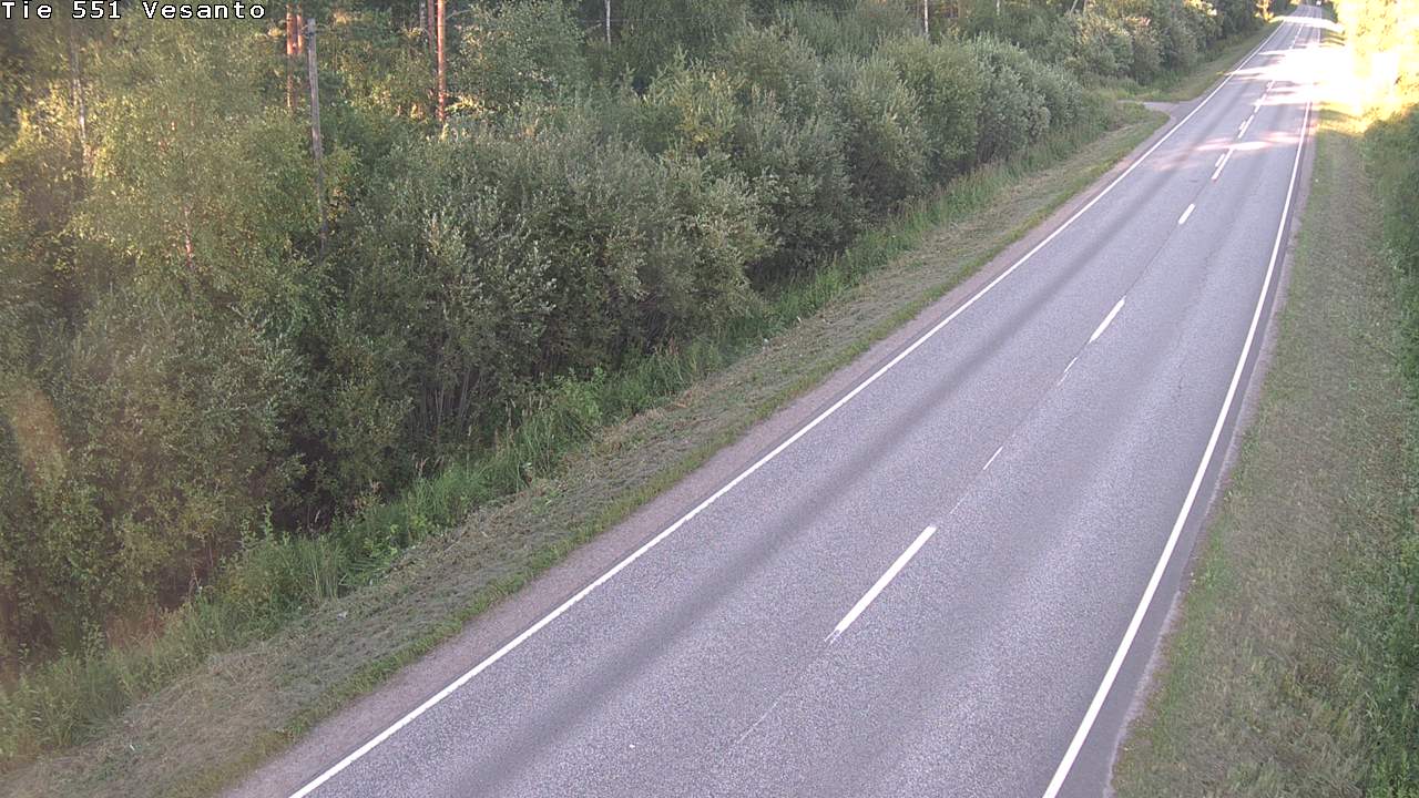 Weather Camera Image Road 551 Vesanto Löttökorpi, Vesanto, Pohjois-Savo