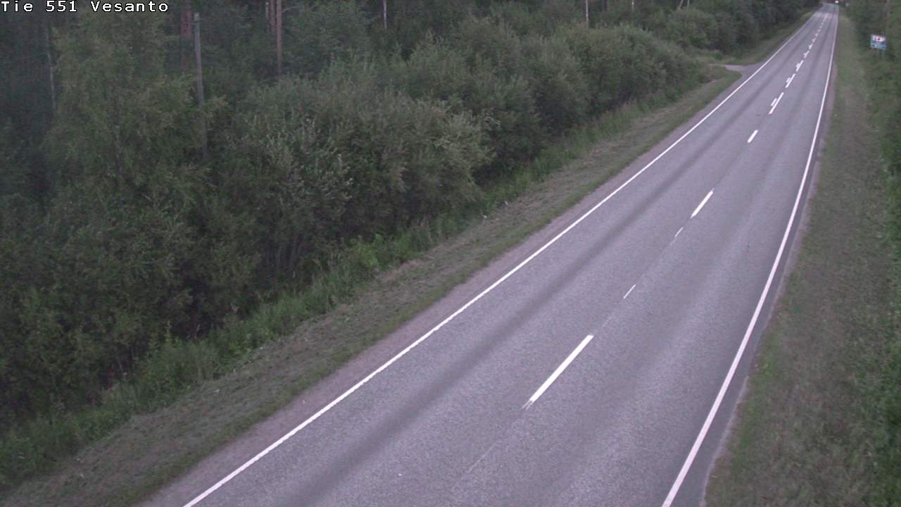 Weather Camera Image Road 551 Vesanto Löttökorpi, Vesanto, Pohjois-Savo