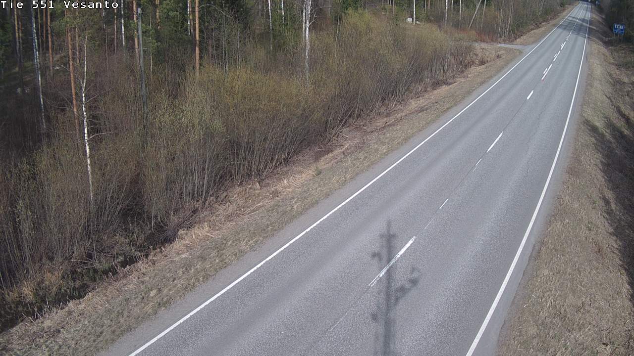 Weather Camera Image Väg 551 Vesanto Löttökorpi, Vesanto, Pohjois-Savo