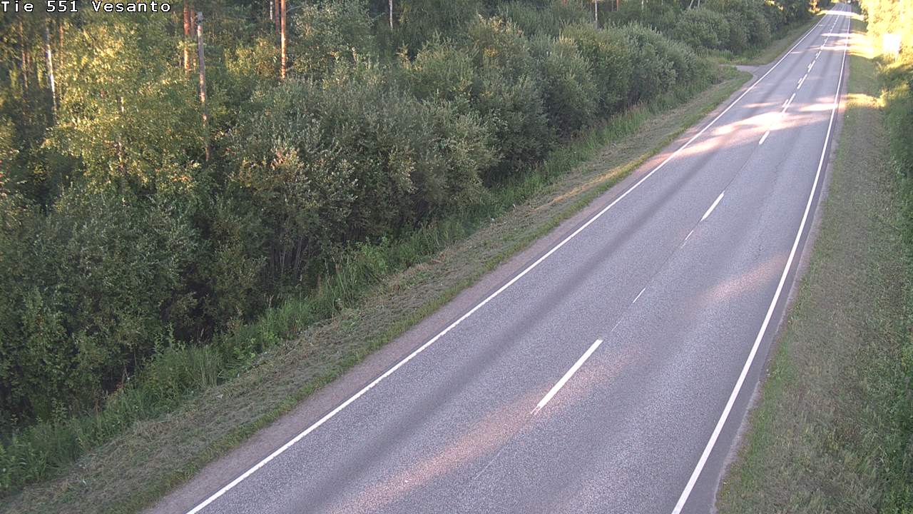 Weather Camera Image Road 551 Vesanto Löttökorpi, Vesanto, Pohjois-Savo
