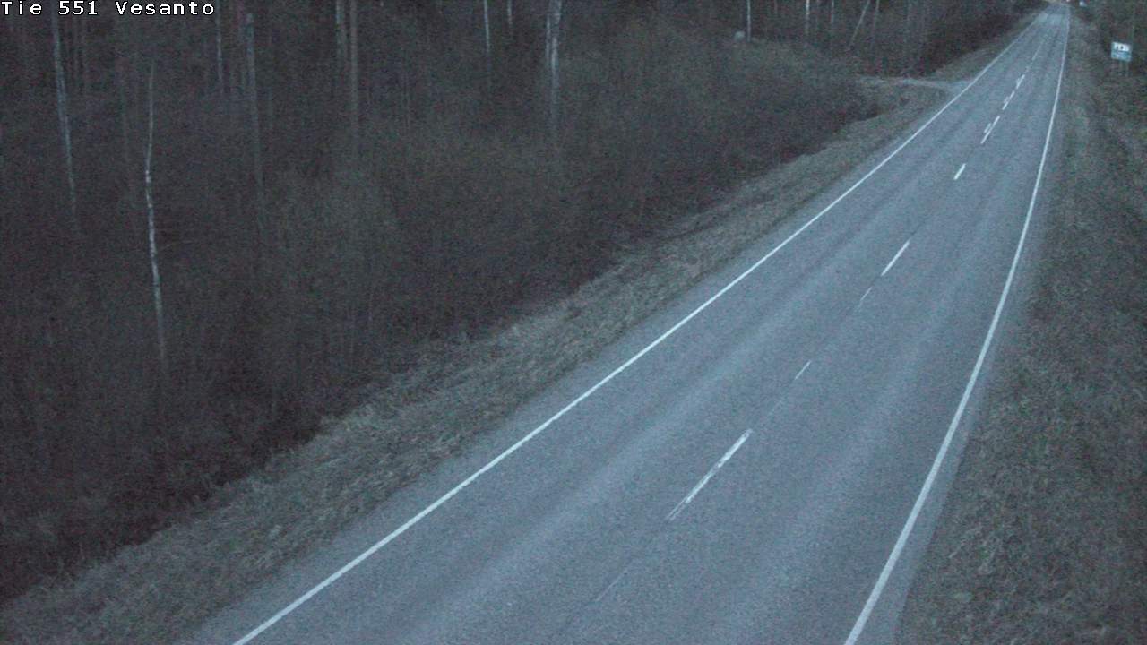 Weather Camera Image Väg 551 Vesanto Löttökorpi, Vesanto, Pohjois-Savo