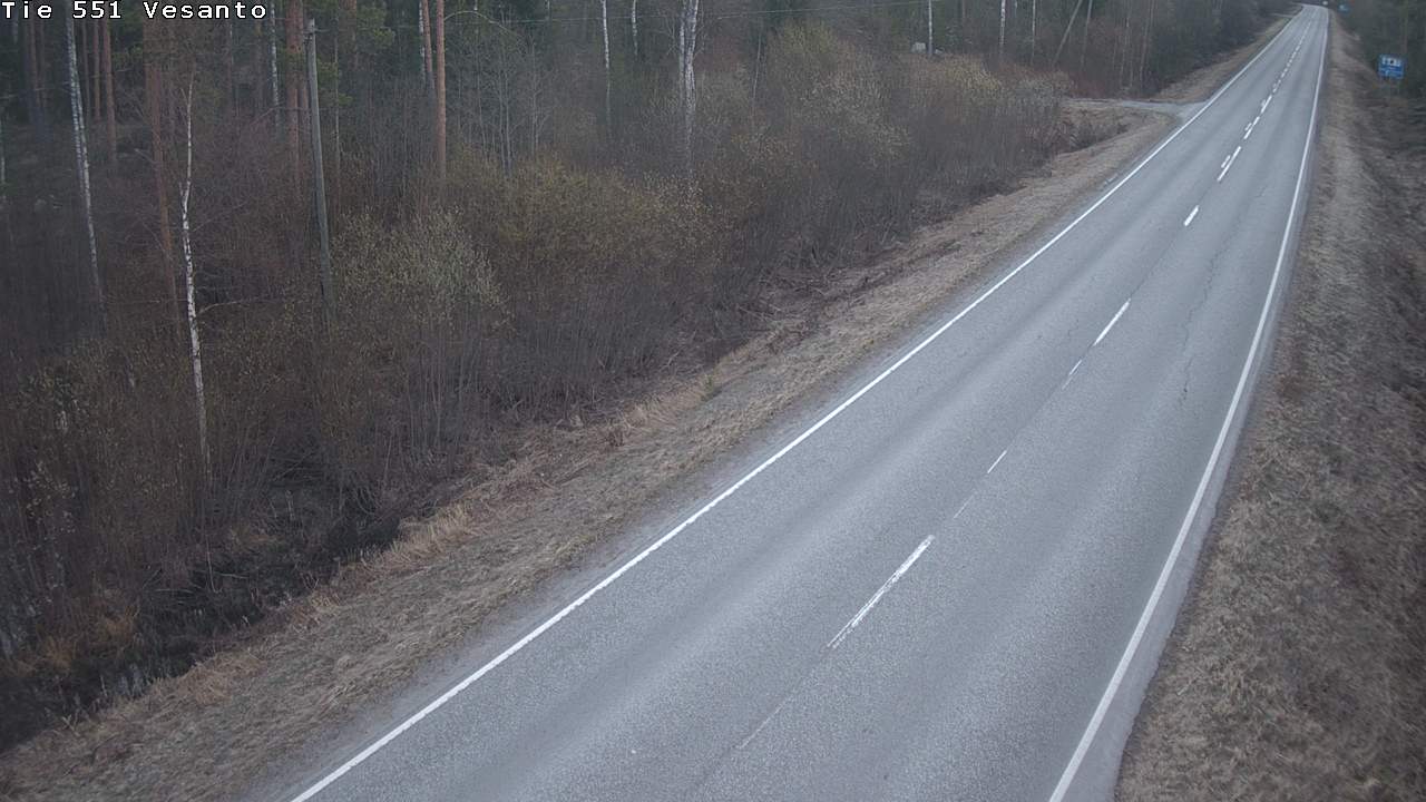 Weather Camera Image Väg 551 Vesanto Löttökorpi, Vesanto, Pohjois-Savo