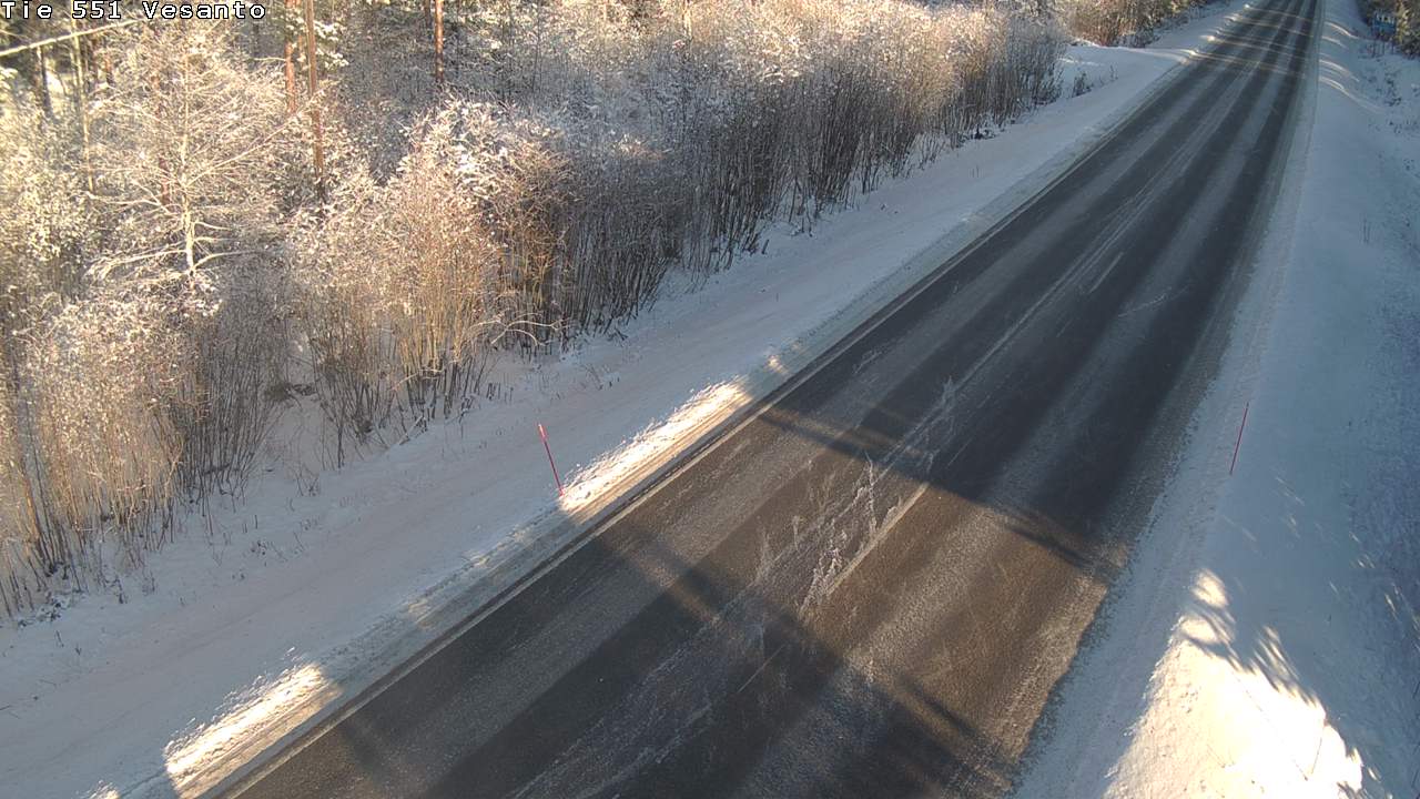Weather Camera Image Road 551 Vesanto Löttökorpi, Vesanto, Pohjois-Savo