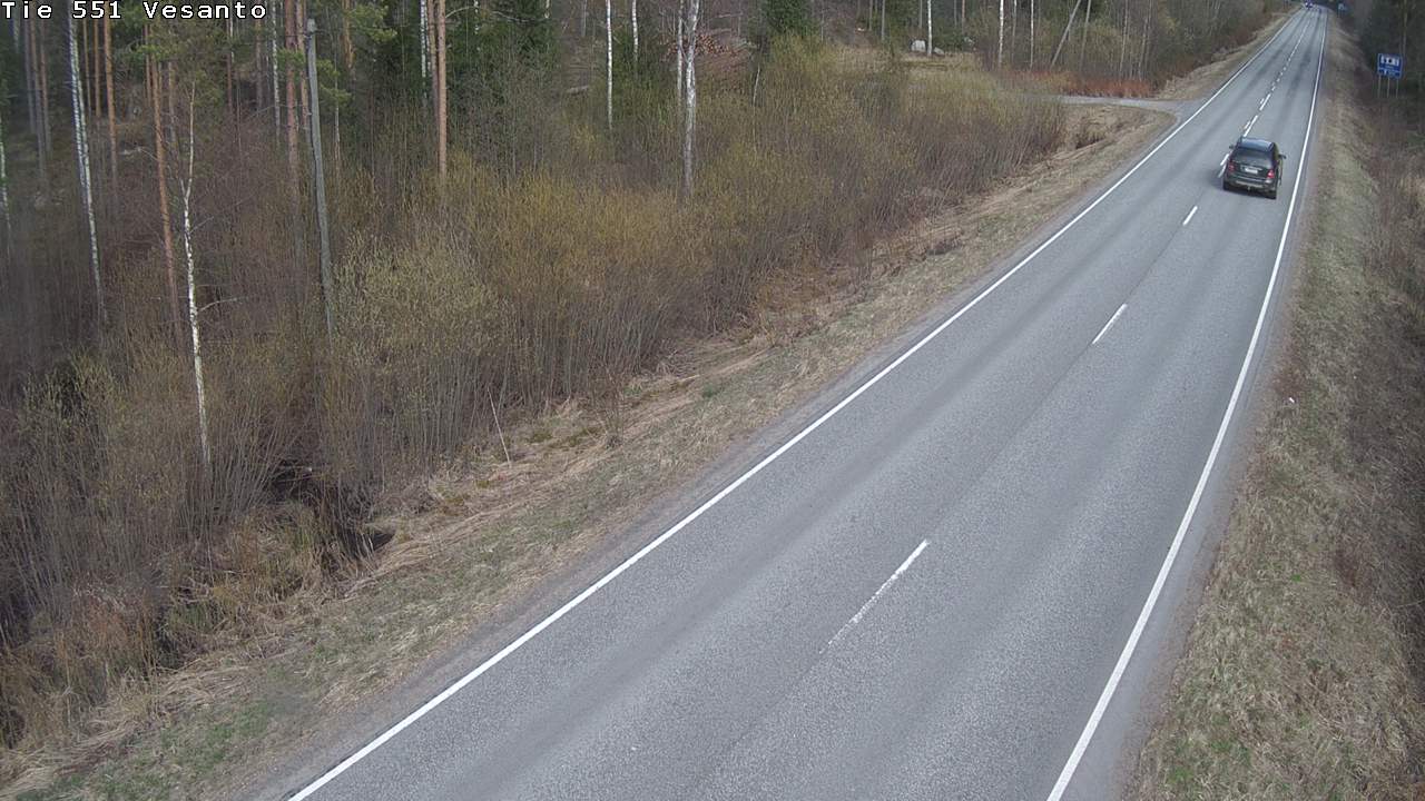 Weather Camera Image Väg 551 Vesanto Löttökorpi, Vesanto, Pohjois-Savo