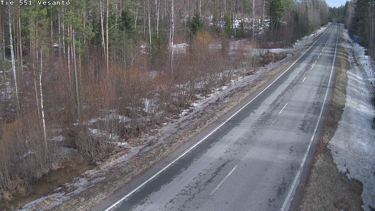 Weather Camera Image Väg 551 Vesanto Löttökorpi, Vesanto, Pohjois-Savo