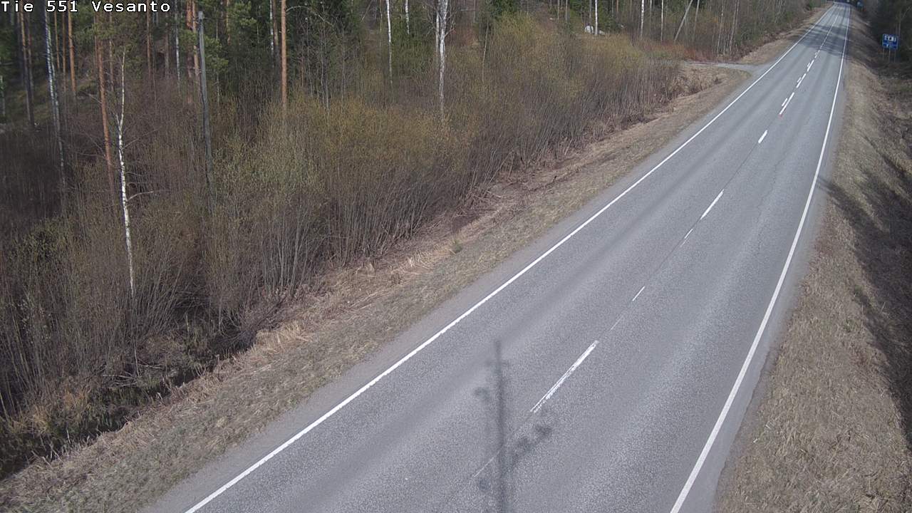 Weather Camera Image Väg 551 Vesanto Löttökorpi, Vesanto, Pohjois-Savo