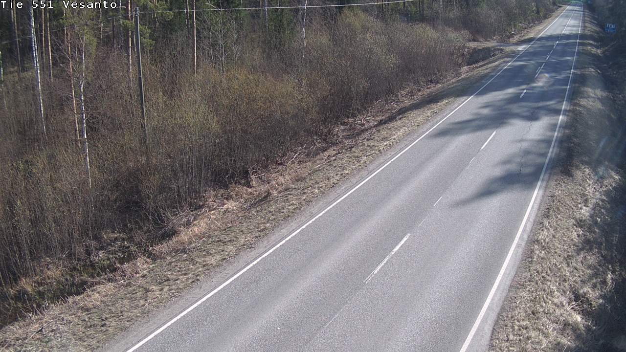 Weather Camera Image Väg 551 Vesanto Löttökorpi, Vesanto, Pohjois-Savo