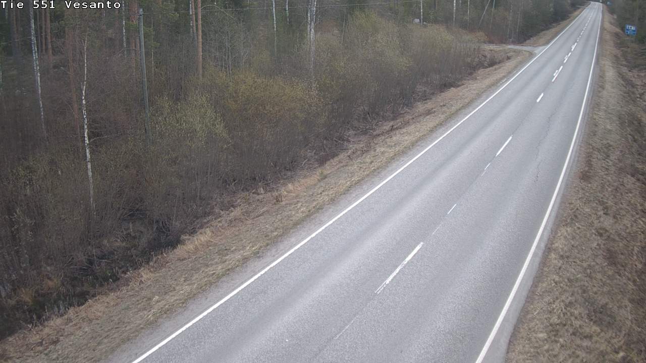 Weather Camera Image Road 551 Vesanto Löttökorpi, Vesanto, Pohjois-Savo