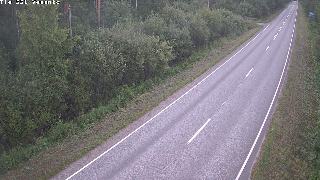 Weather Camera Image Road 551 Vesanto Löttökorpi, Vesanto, Pohjois-Savo