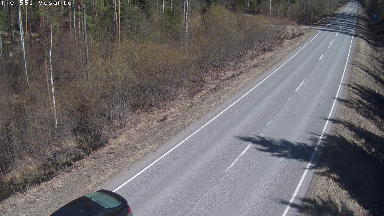 Weather Camera Image Väg 551 Vesanto Löttökorpi, Vesanto, Pohjois-Savo