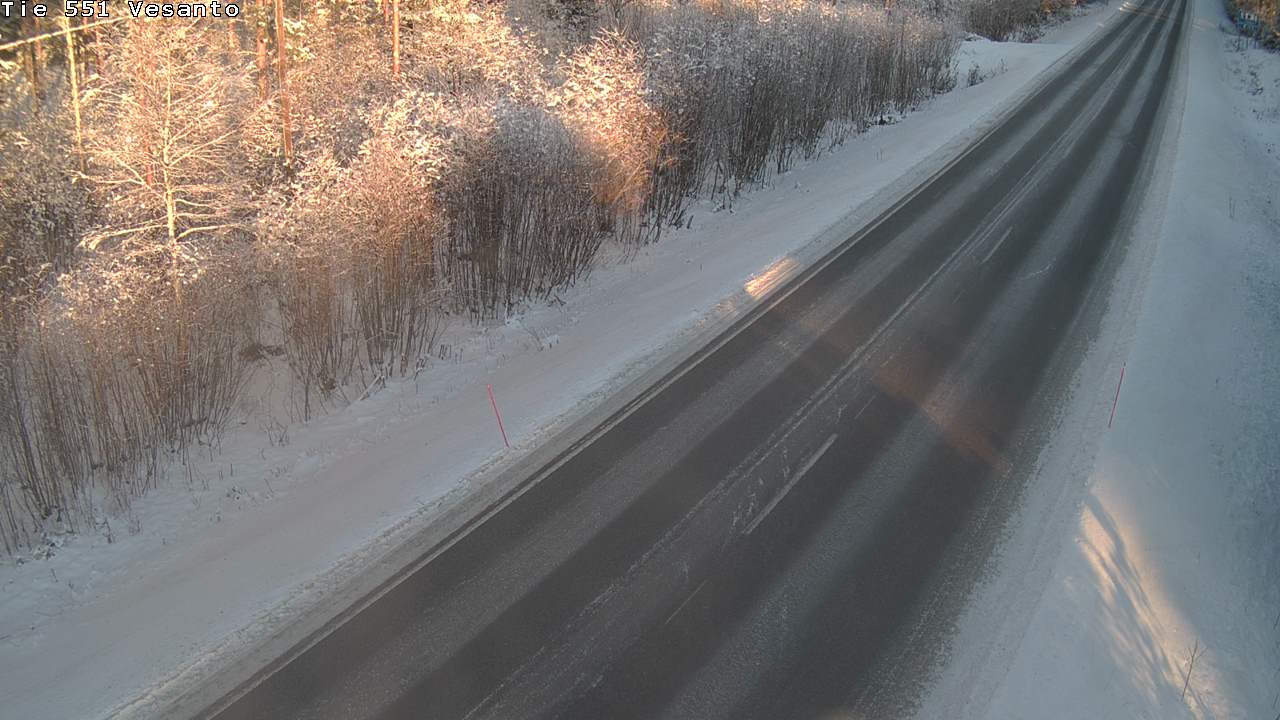 Weather Camera Image Road 551 Vesanto Löttökorpi, Vesanto, Pohjois-Savo
