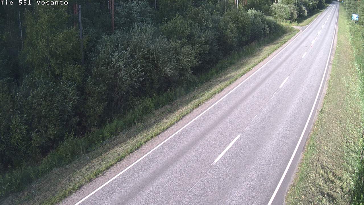 Weather Camera Image Road 551 Vesanto Löttökorpi, Vesanto, Pohjois-Savo