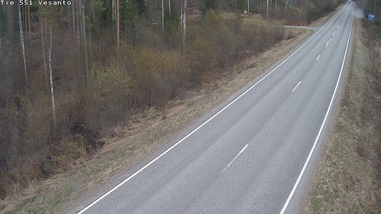 Weather Camera Image Road 551 Vesanto Löttökorpi, Vesanto, Pohjois-Savo