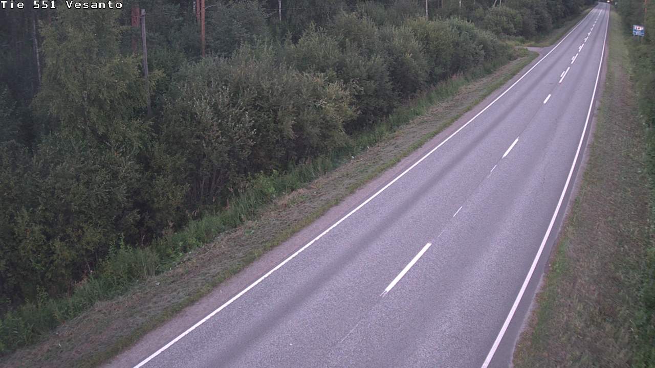 Weather Camera Image Road 551 Vesanto Löttökorpi, Vesanto, Pohjois-Savo