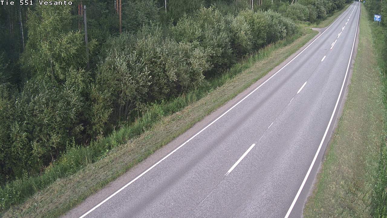 Weather Camera Image Road 551 Vesanto Löttökorpi, Vesanto, Pohjois-Savo