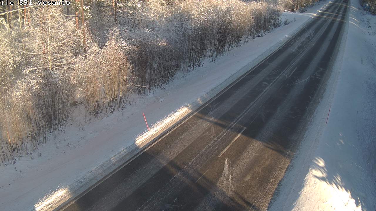 Weather Camera Image Road 551 Vesanto Löttökorpi, Vesanto, Pohjois-Savo
