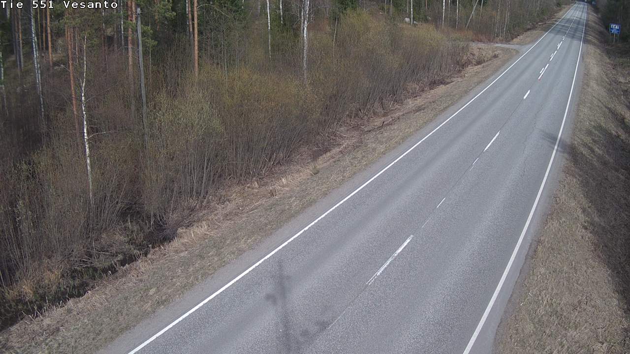 Weather Camera Image Väg 551 Vesanto Löttökorpi, Vesanto, Pohjois-Savo