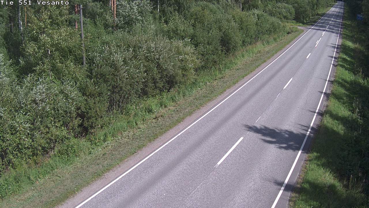 Weather Camera Image Road 551 Vesanto Löttökorpi, Vesanto, Pohjois-Savo